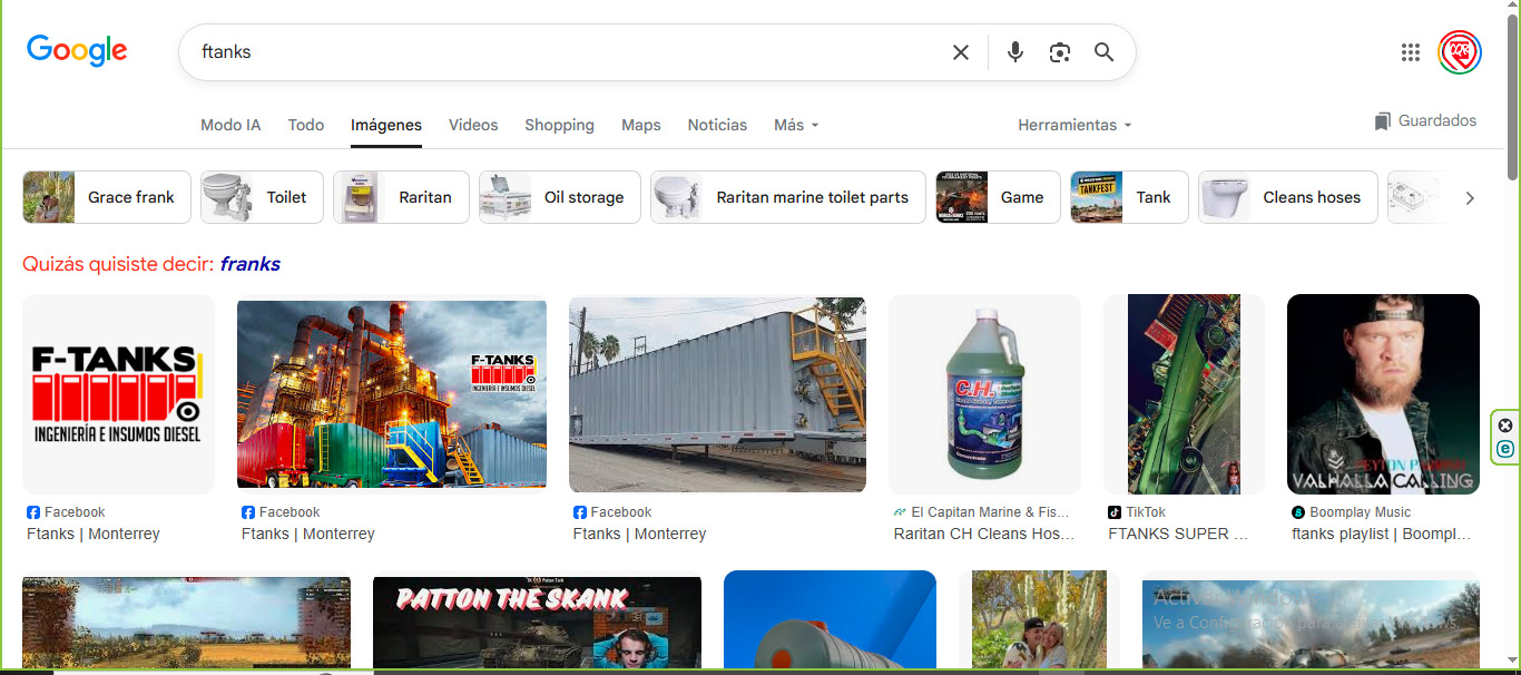 F-Tanks en búsquedas