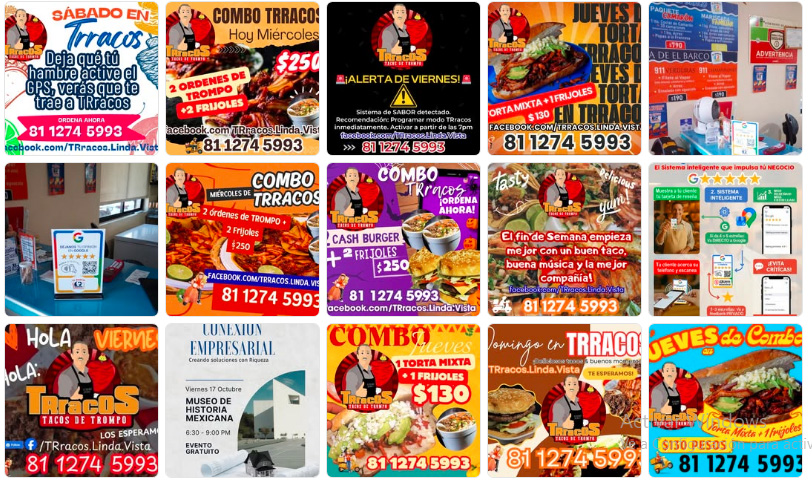Collage de contenido para redes sociales