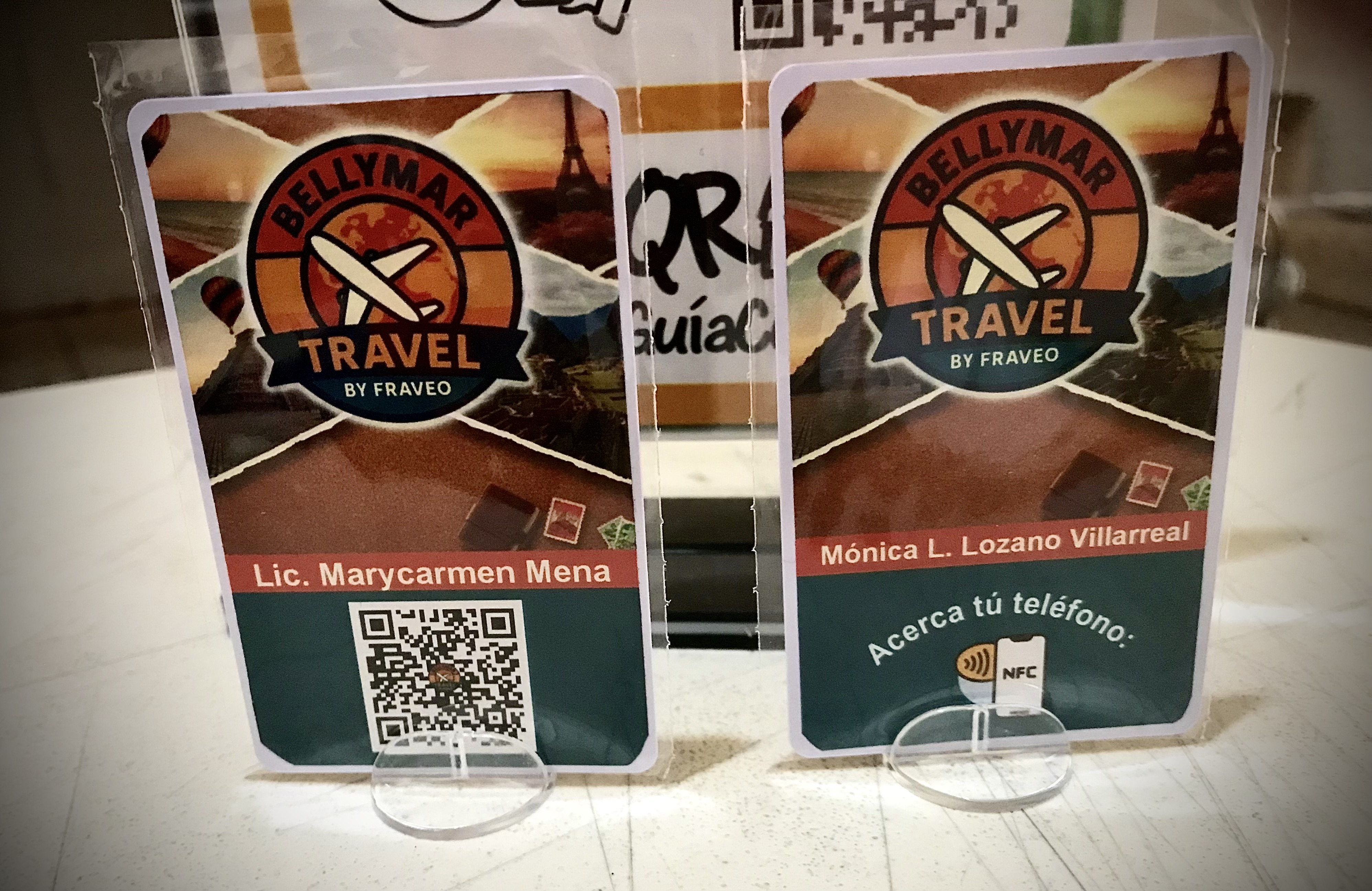 Tarjeta con código QR
